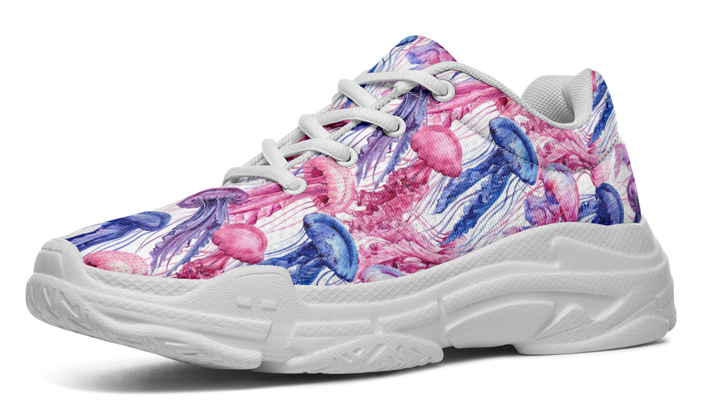 Watercolour Jellyfish Chunky Sneakers
