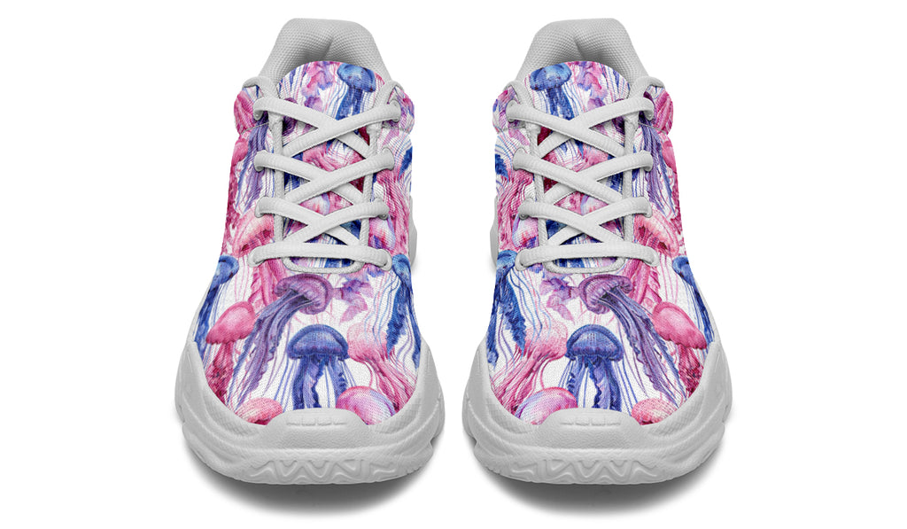 Watercolour Jellyfish Chunky Sneakers