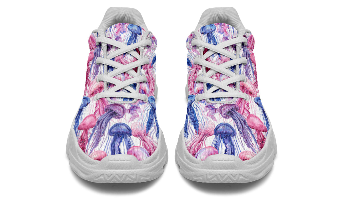 Watercolour Jellyfish Chunky Sneakers
