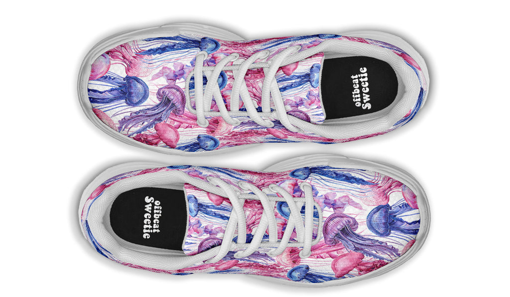 Watercolour Jellyfish Chunky Sneakers