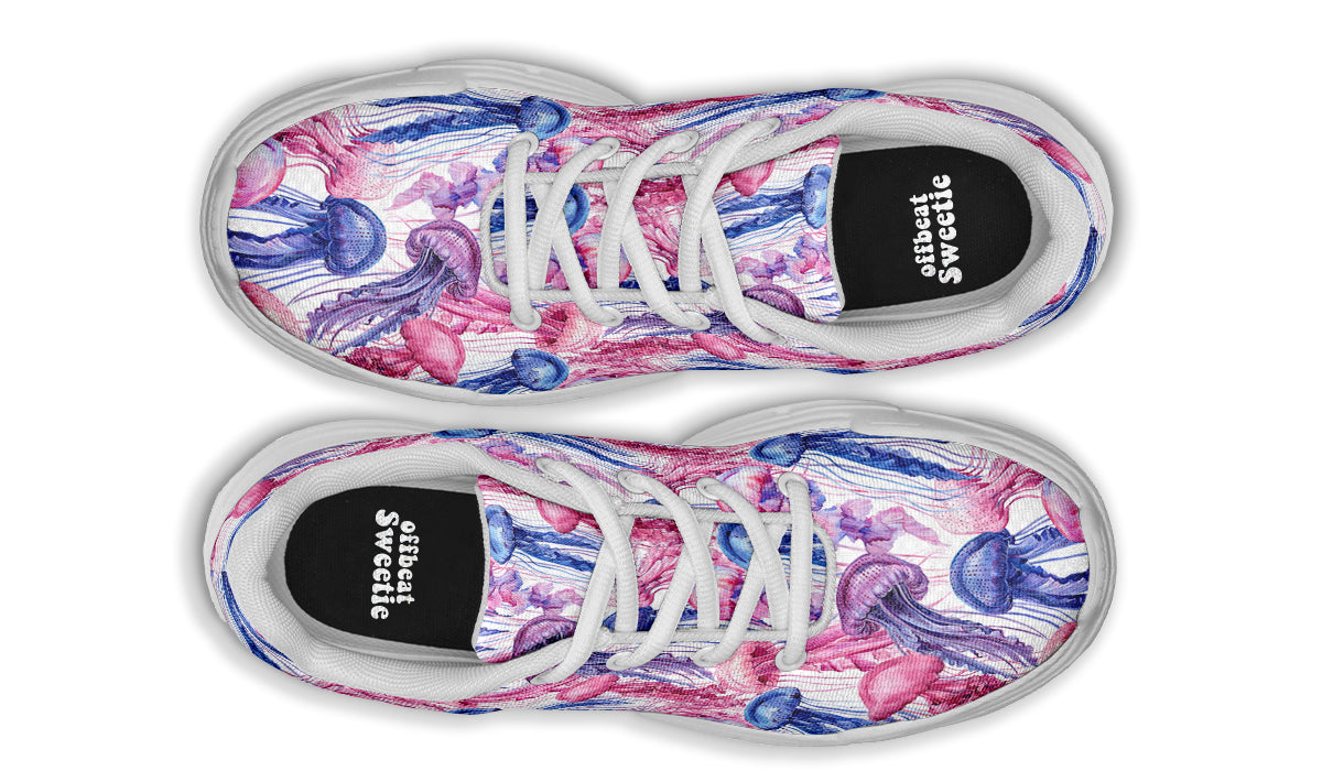 Watercolour Jellyfish Chunky Sneakers