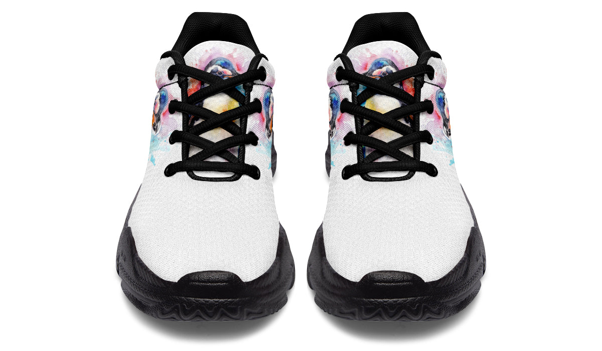 Watercolour Penguin Chunky Sneakers - Offbeat Sweetie