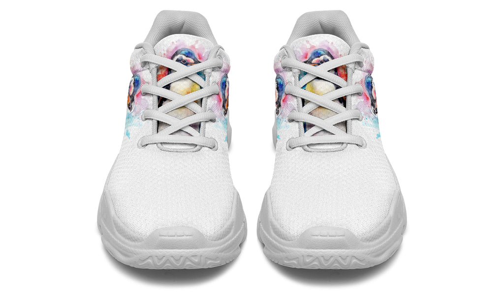 Watercolour Penguin Chunky Sneakers - Offbeat Sweetie