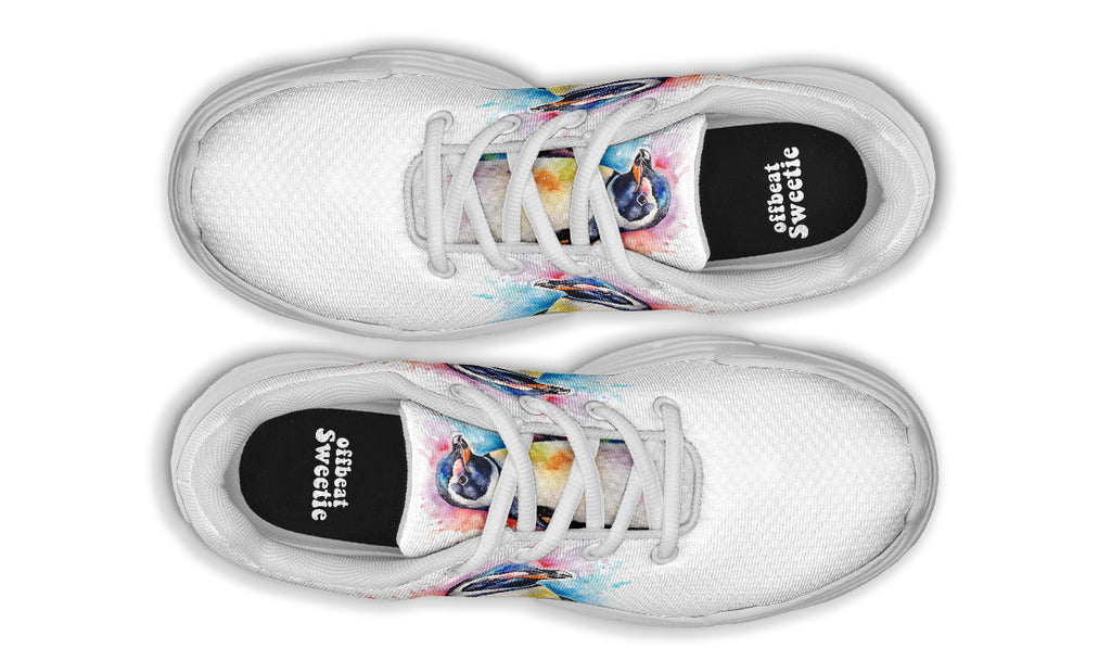 Watercolour Penguin Chunky Sneakers - Offbeat Sweetie