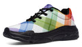 Watercolour Rainbow Plaid Chunky Sneakers