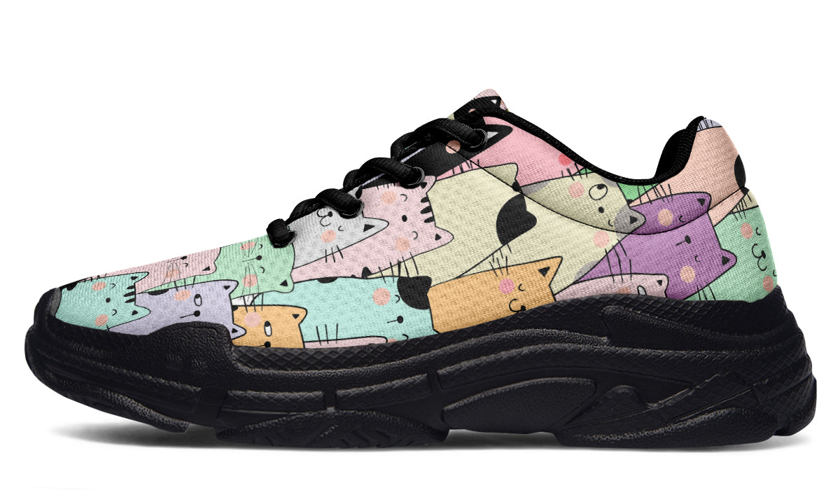 You've Got To Be Kitten me Chunky Sneakers - Offbeat Sweetie