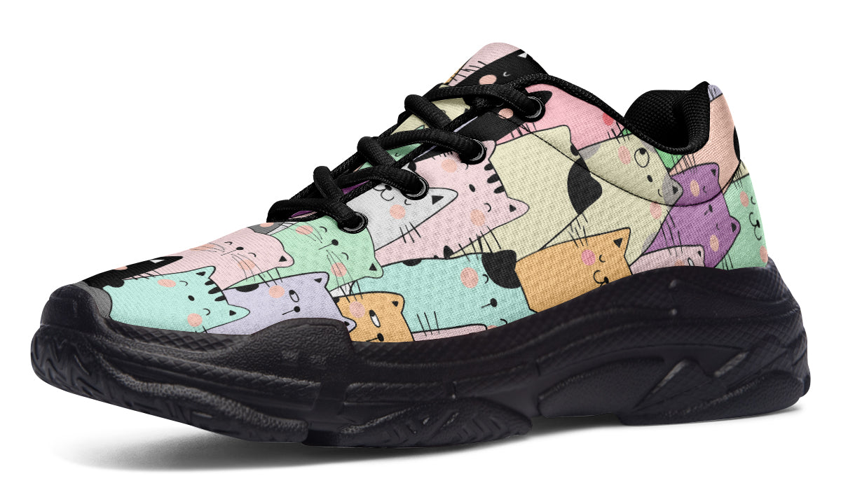 You've Got To Be Kitten me Chunky Sneakers - Offbeat Sweetie