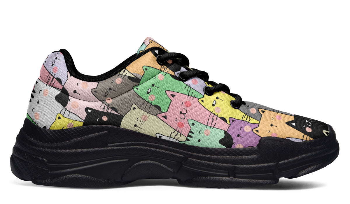 You've Got To Be Kitten me Chunky Sneakers - Offbeat Sweetie