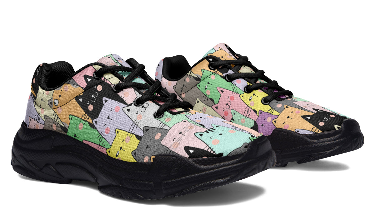 You've Got To Be Kitten me Chunky Sneakers - Offbeat Sweetie