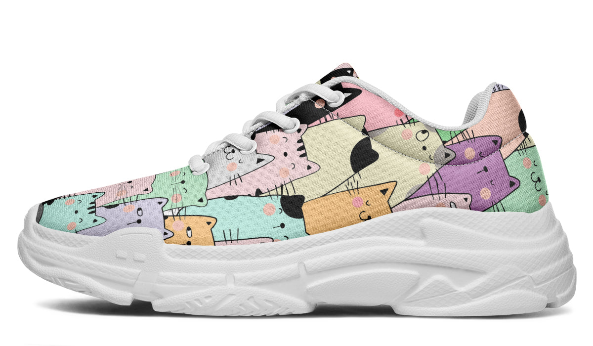 You've Got To Be Kitten me Chunky Sneakers - Offbeat Sweetie