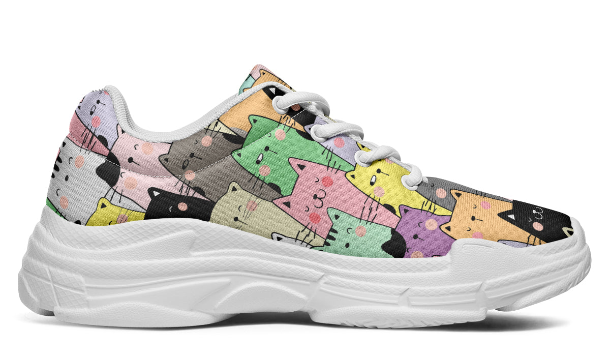You've Got To Be Kitten me Chunky Sneakers - Offbeat Sweetie