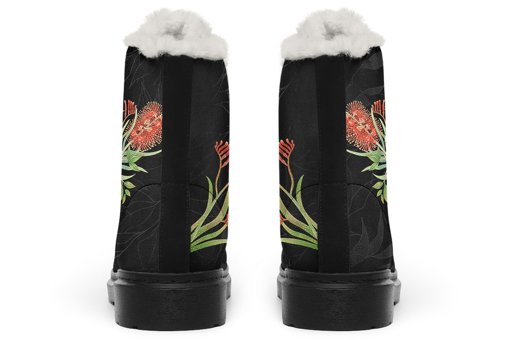 King Parrot Faux Fur Boots - Offbeat Sweetie