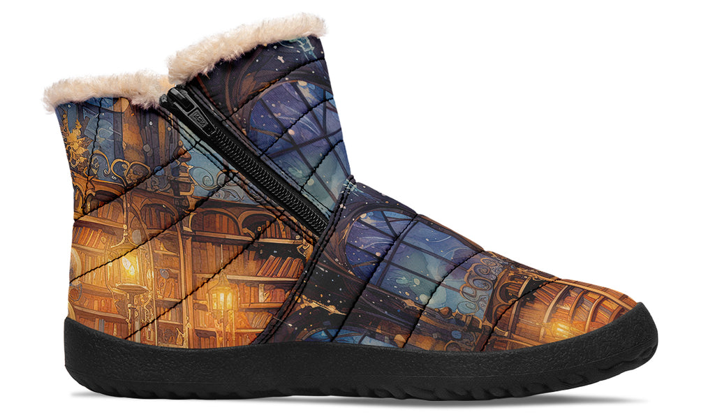 Bibliotheca Faux Fur Ankle Boots