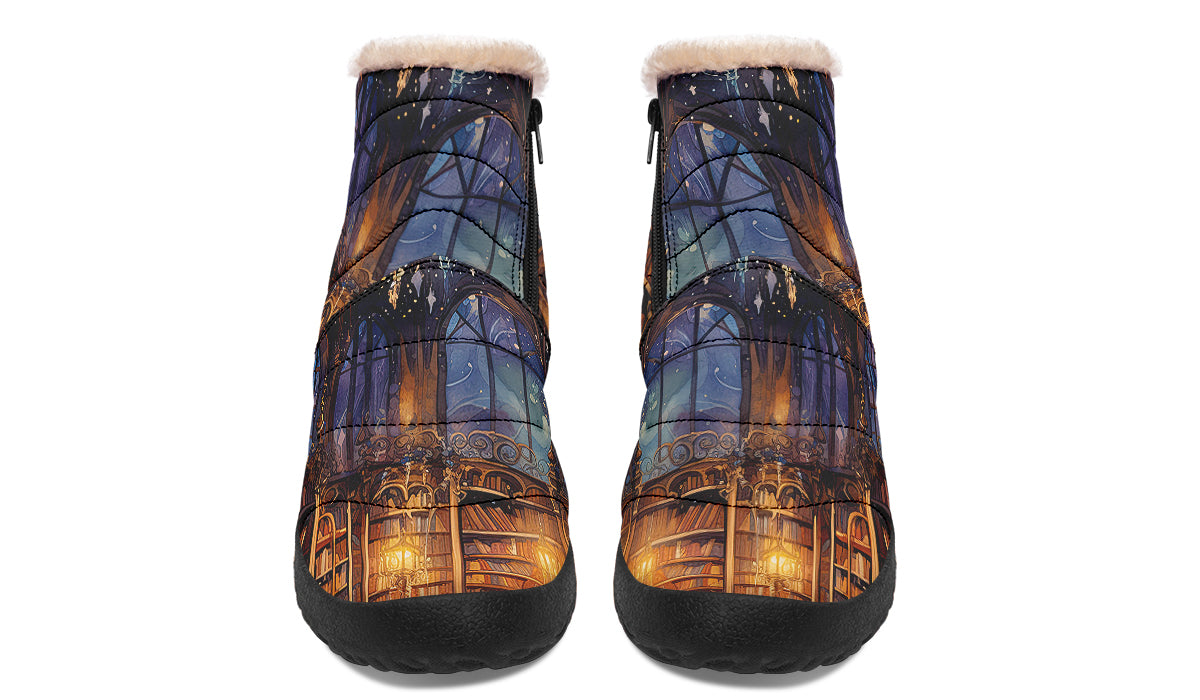 Bibliotheca Faux Fur Ankle Boots