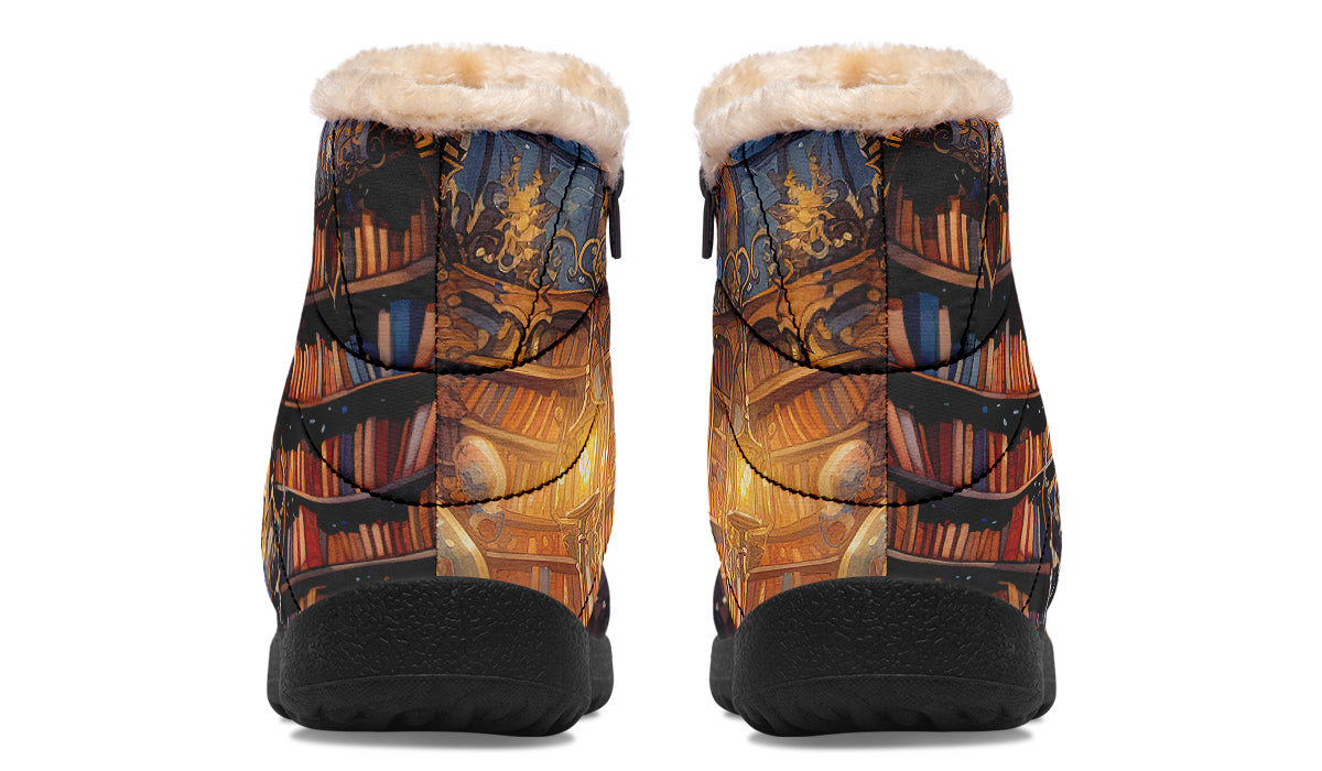 Bibliotheca Faux Fur Ankle Boots