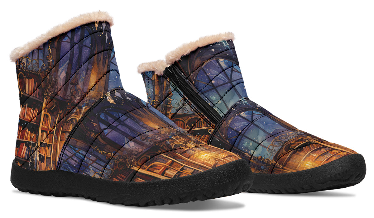 Bibliotheca Faux Fur Ankle Boots