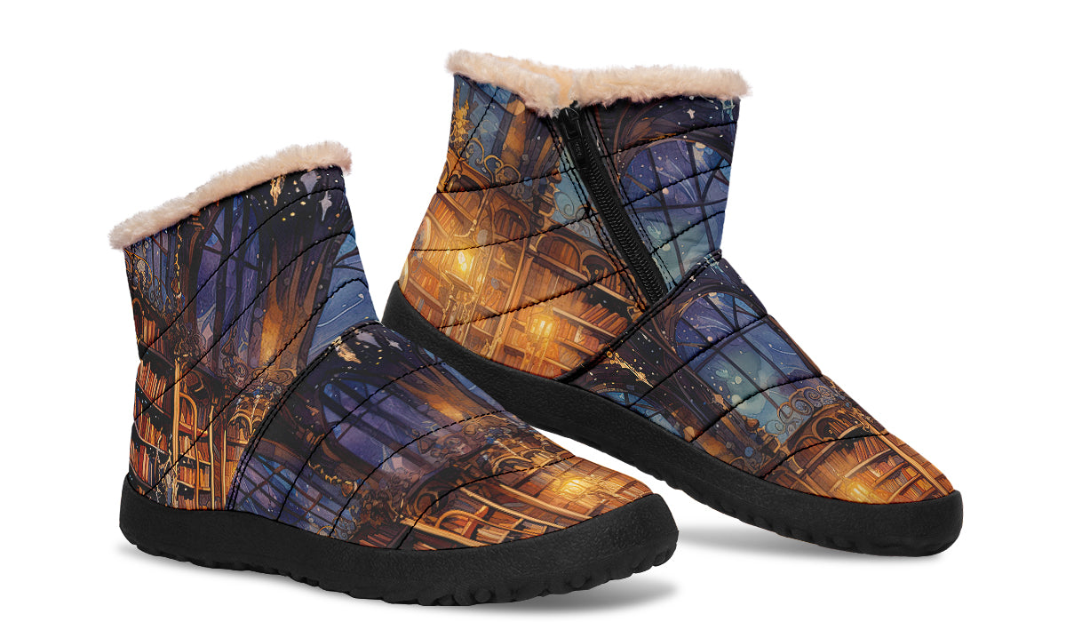 Bibliotheca Faux Fur Ankle Boots