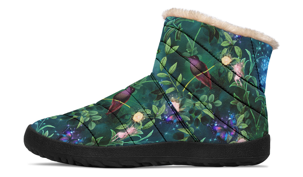 Enchanted Garden Faux Fur Ankle Boots
