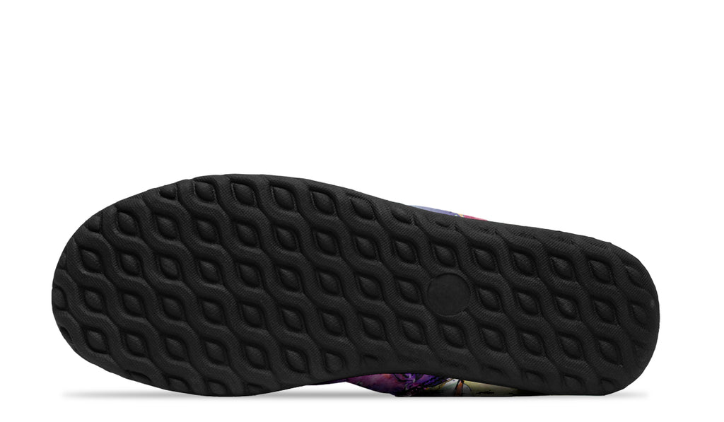 Watercolour Flowers Fur Ankle Boots