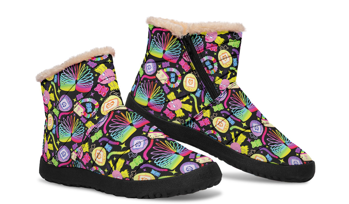90s Kid Faux Fur Ankle Boots