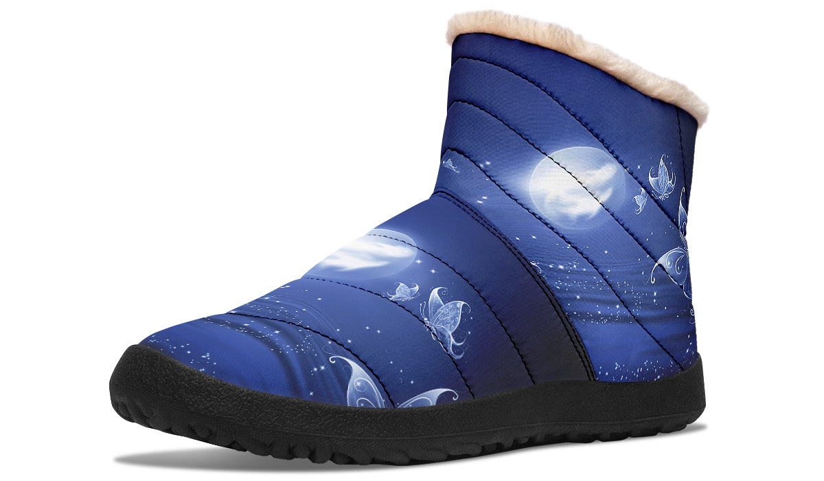 Butterfly Magic Faux Fur Ankle Boots