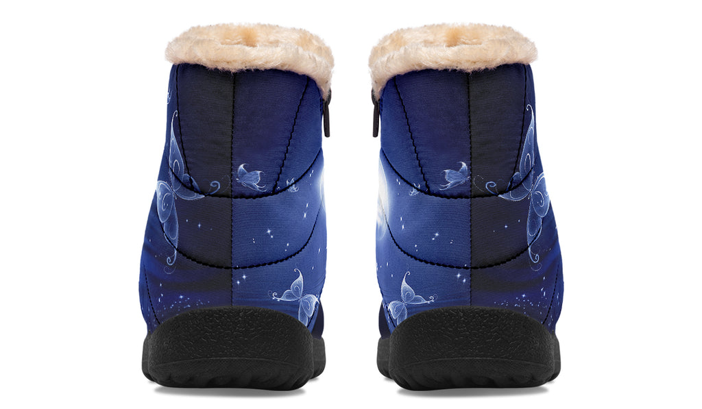 Butterfly Magic Faux Fur Ankle Boots