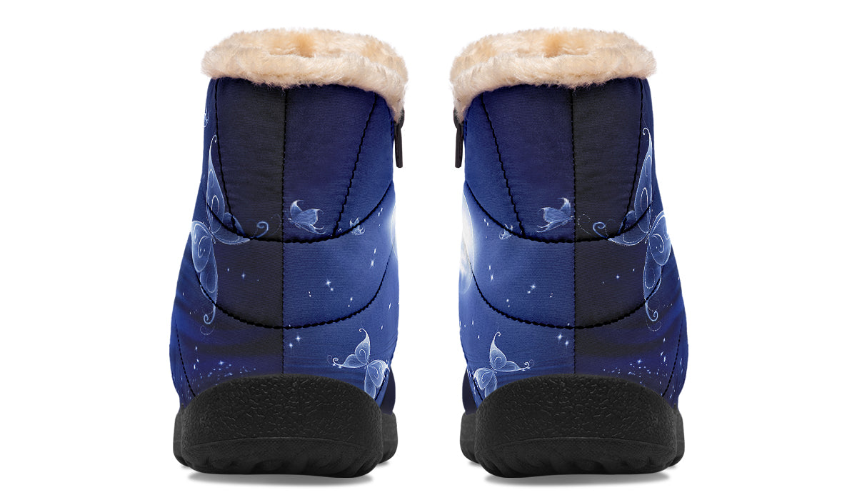 Butterfly Magic Faux Fur Ankle Boots