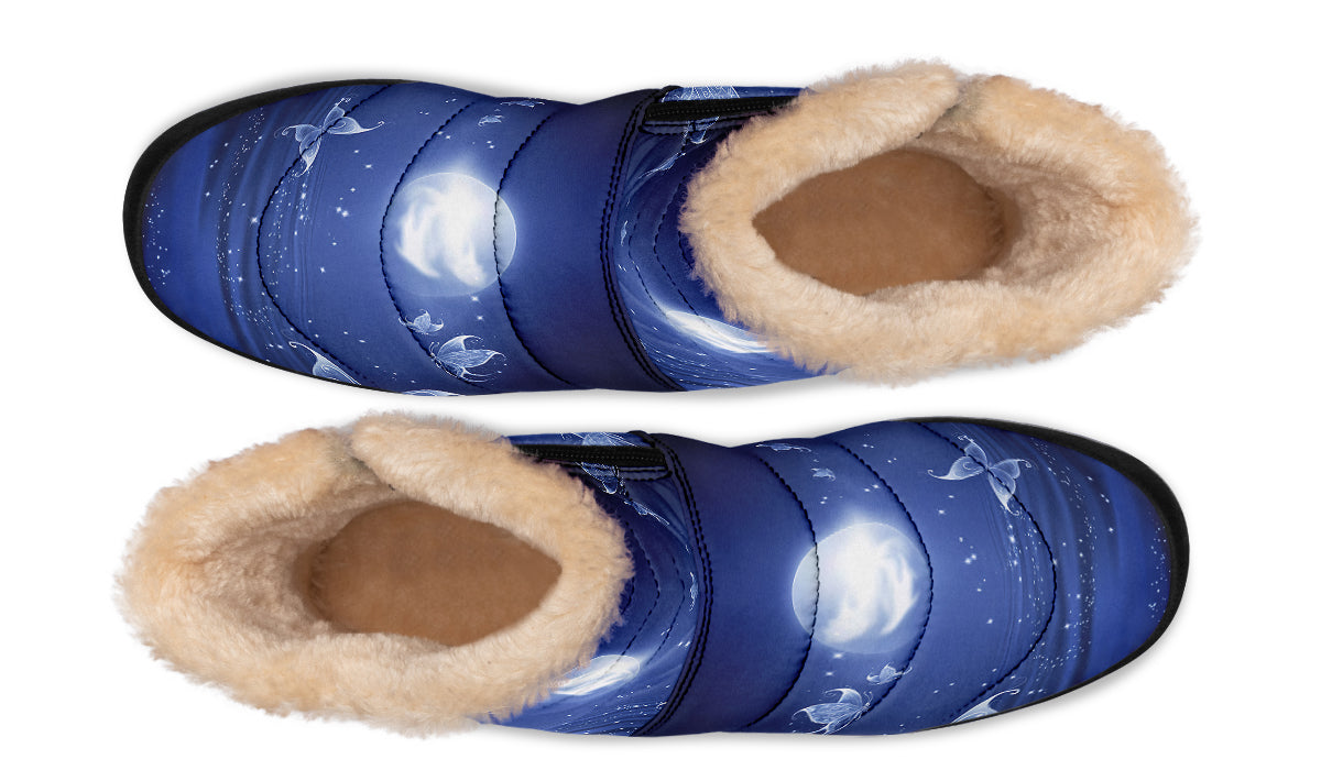 Butterfly Magic Faux Fur Ankle Boots