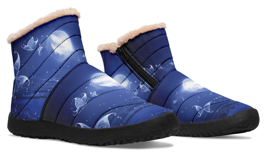 Butterfly Magic Faux Fur Ankle Boots