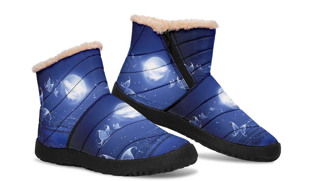 Butterfly Magic Faux Fur Ankle Boots
