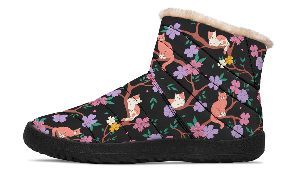 Comfy Cats Faux Fur Ankle Boots