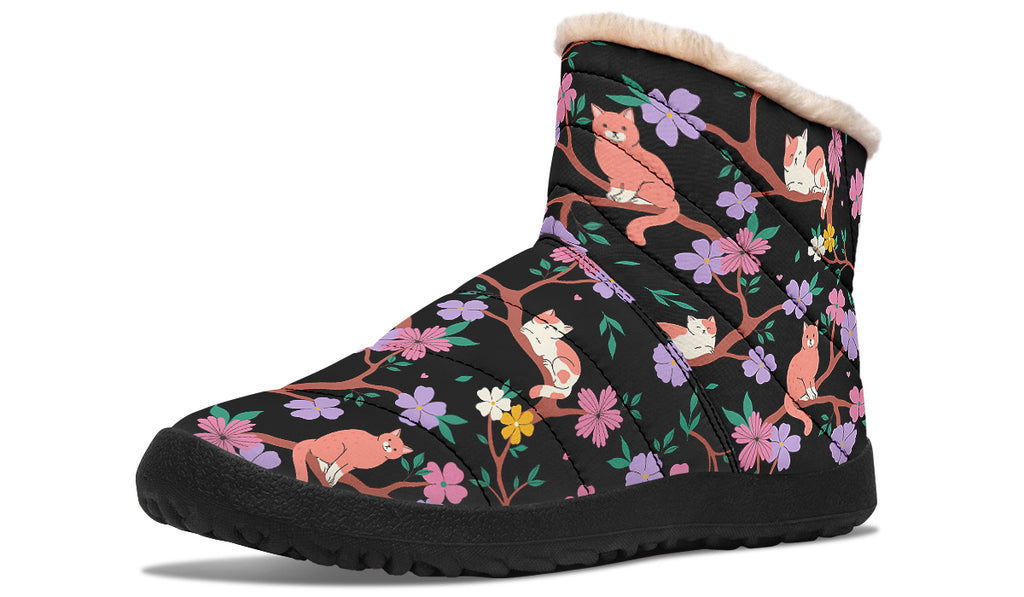 Comfy Cats Faux Fur Ankle Boots