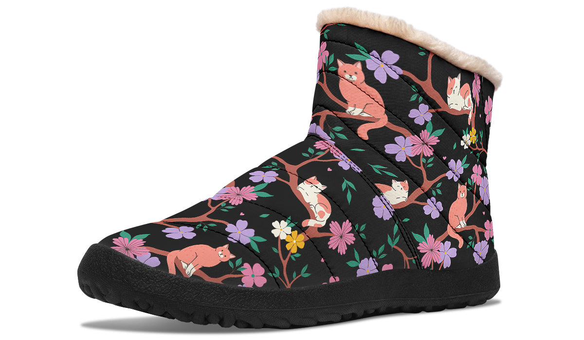 Comfy Cats Faux Fur Ankle Boots