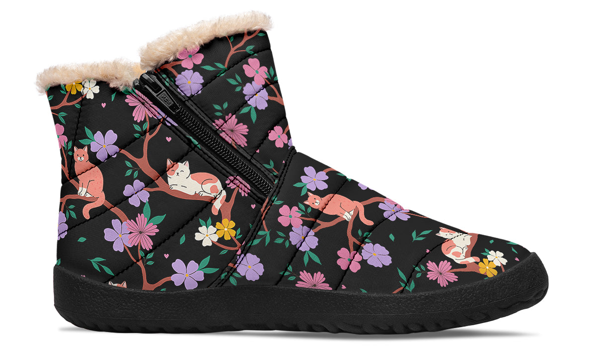 Comfy Cats Faux Fur Ankle Boots