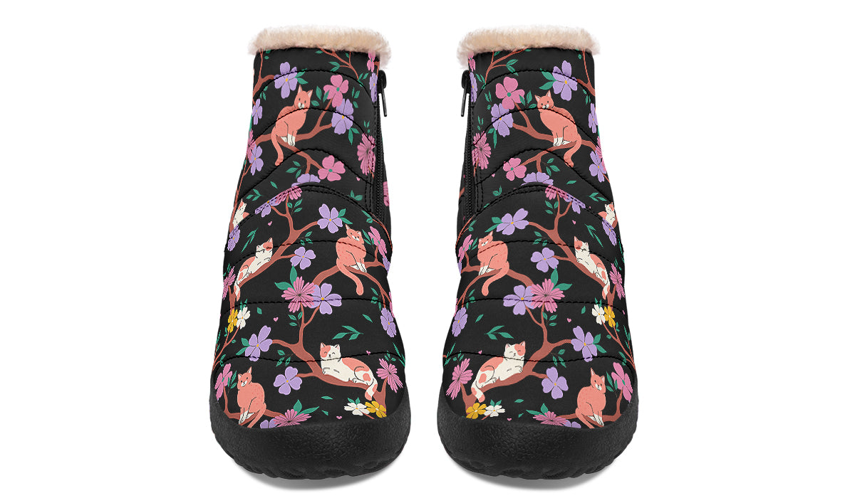 Comfy Cats Faux Fur Ankle Boots