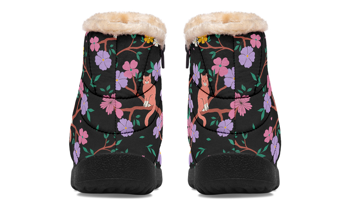 Comfy Cats Faux Fur Ankle Boots