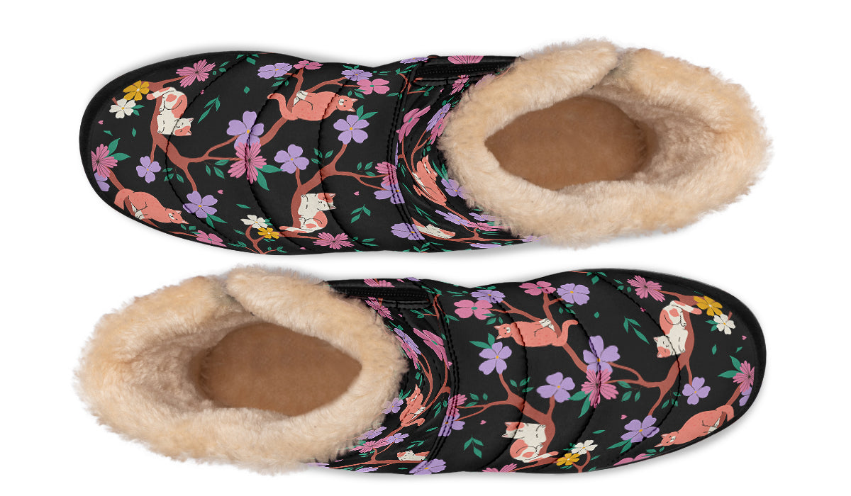 Comfy Cats Faux Fur Ankle Boots