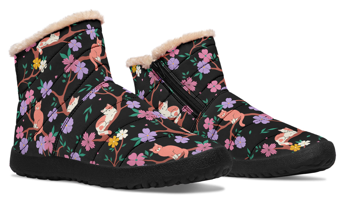 Comfy Cats Faux Fur Ankle Boots