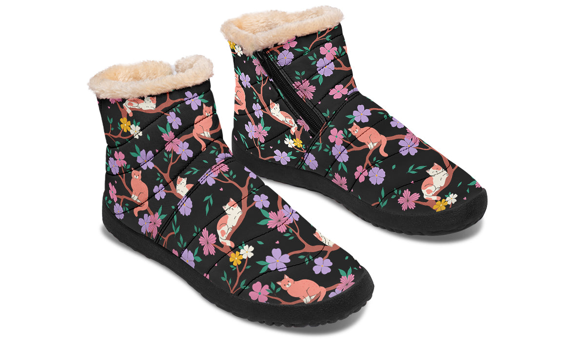 Comfy Cats Faux Fur Ankle Boots