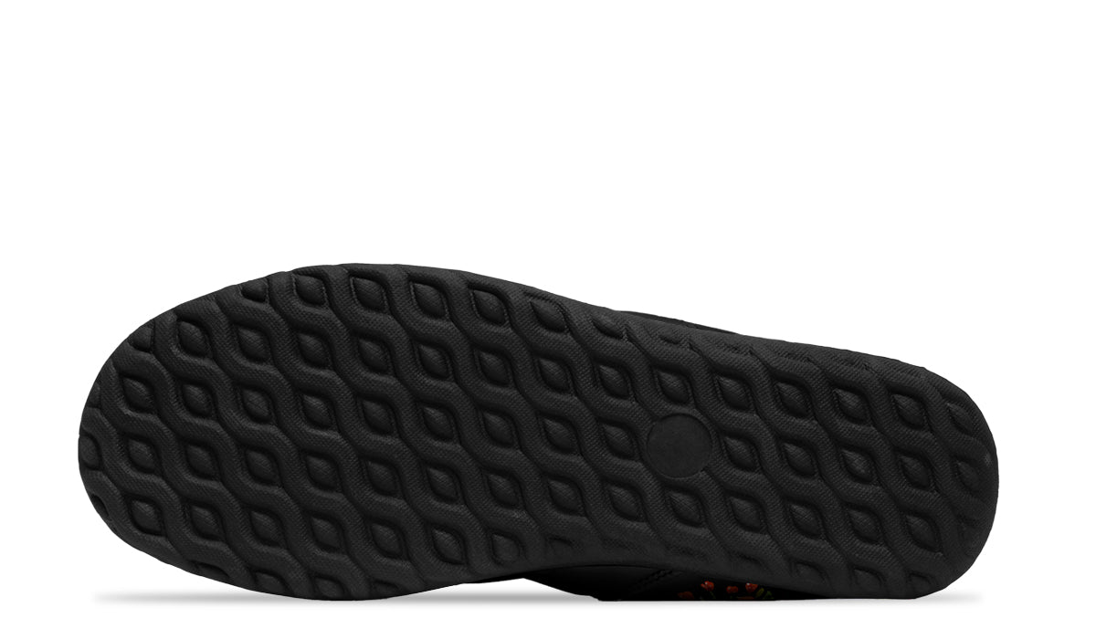 Day Of The Dead Faux Fur Ankle Boots