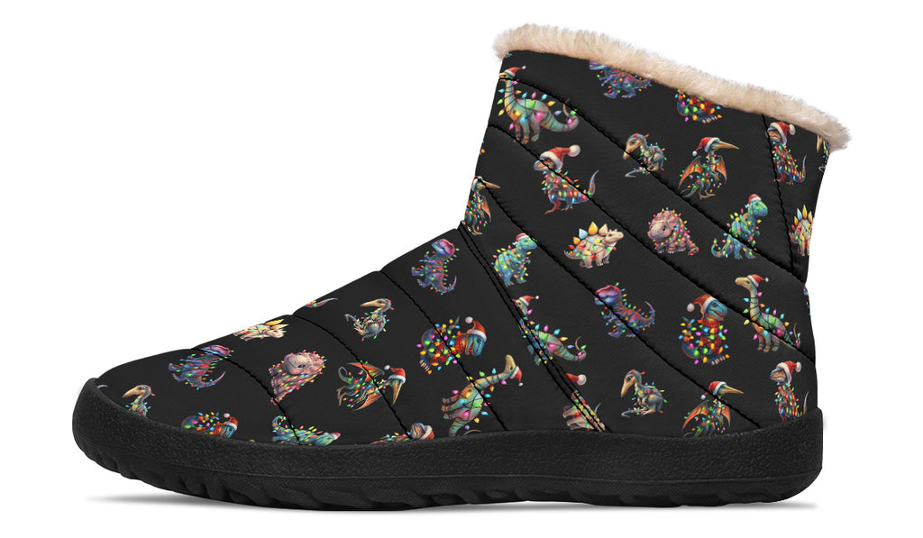 Dinos In Lights Faux Fur Ankle Boots