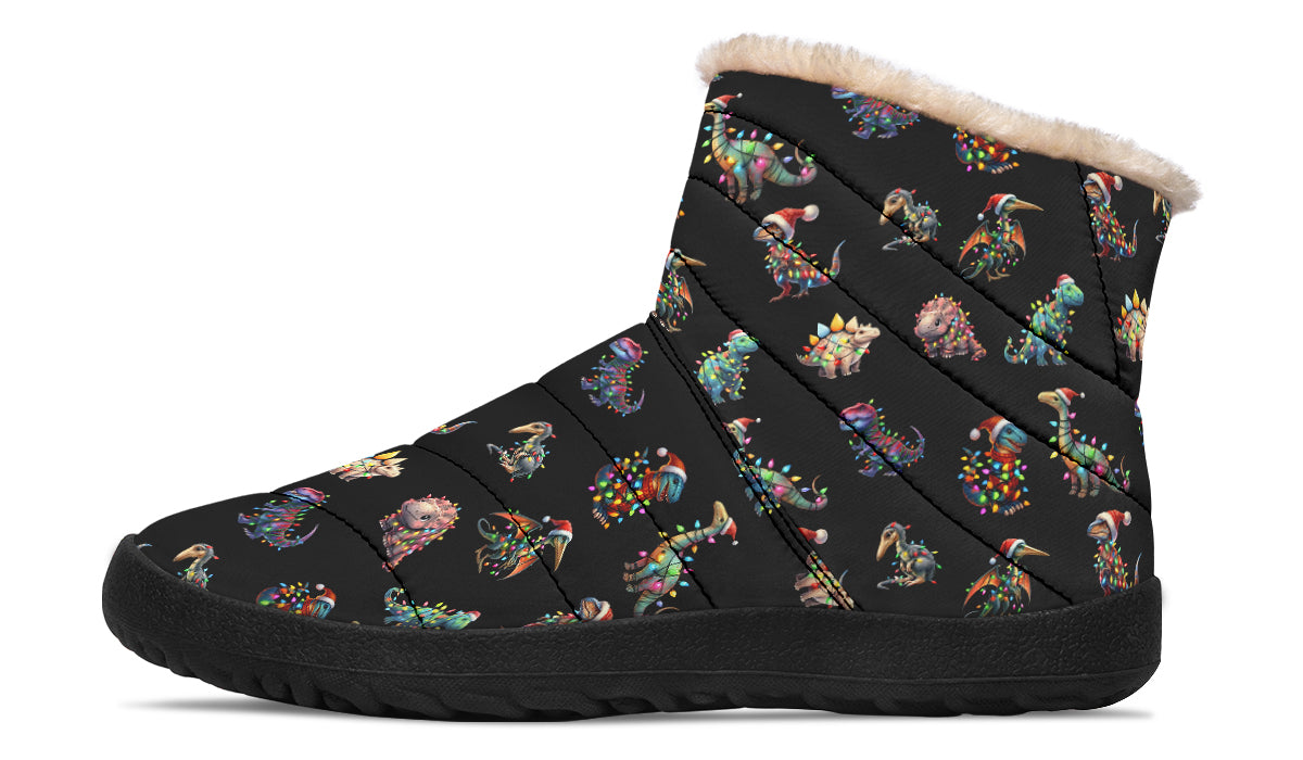 Dinos In Lights Faux Fur Ankle Boots