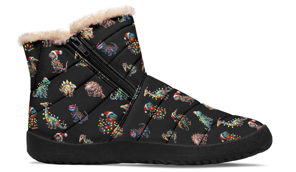 Dinos In Lights Faux Fur Ankle Boots