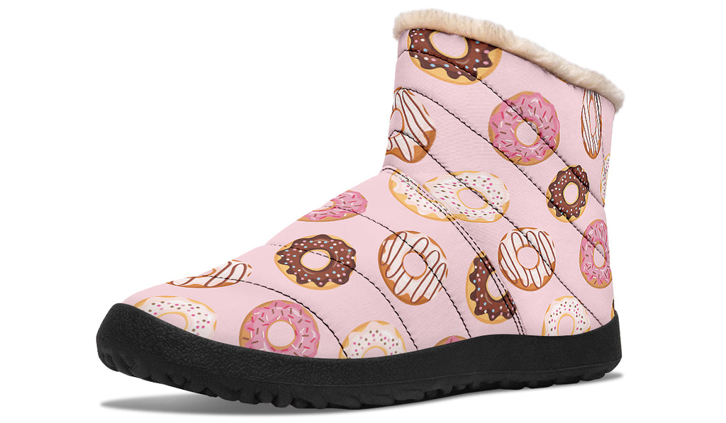 Donut Stop Me Now Faux Fur Ankle Boots