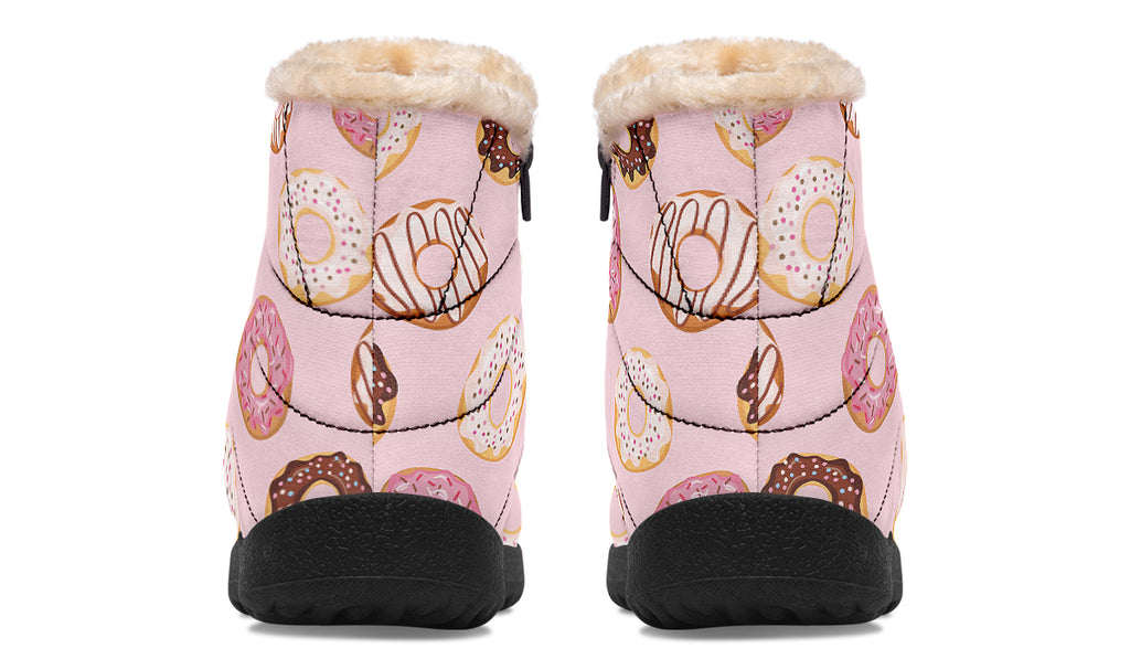 Donut Stop Me Now Faux Fur Ankle Boots