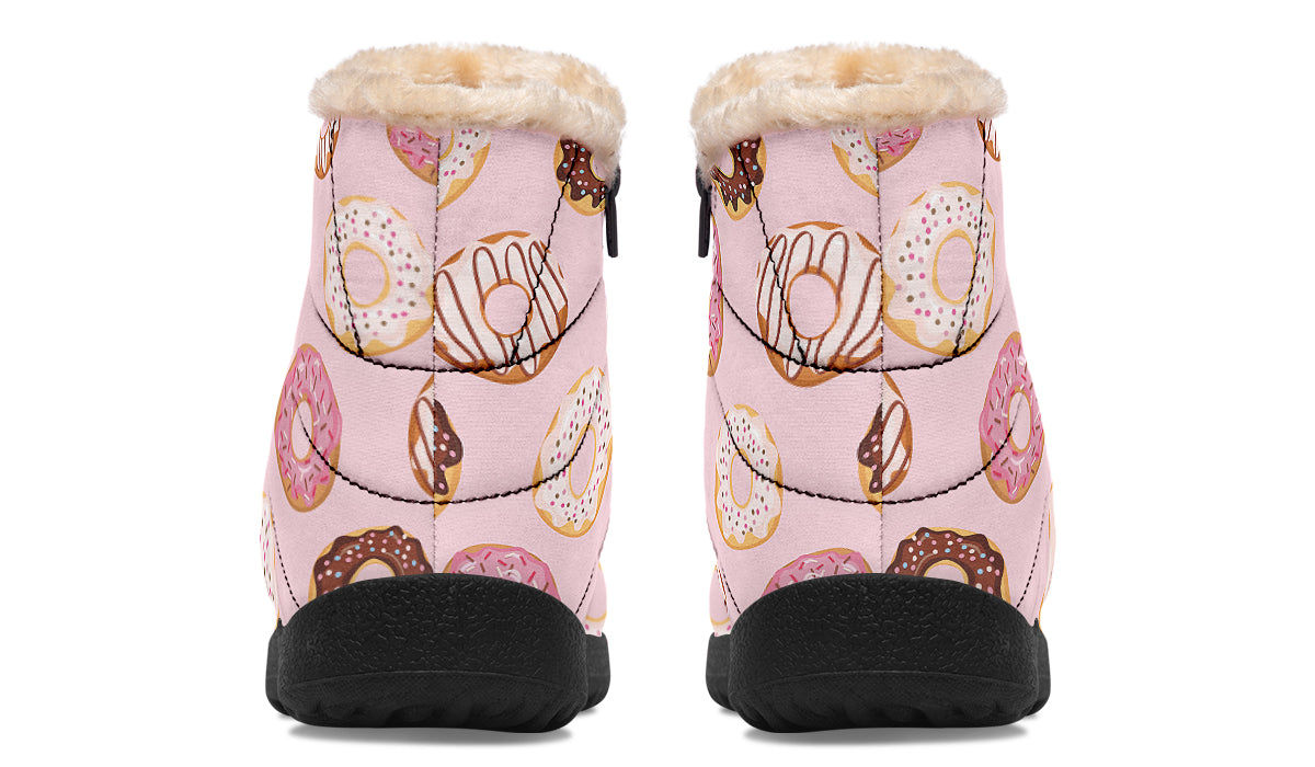 Donut Stop Me Now Faux Fur Ankle Boots