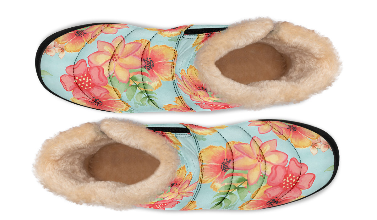 Fleur Faux Faux Fur Ankle Boots