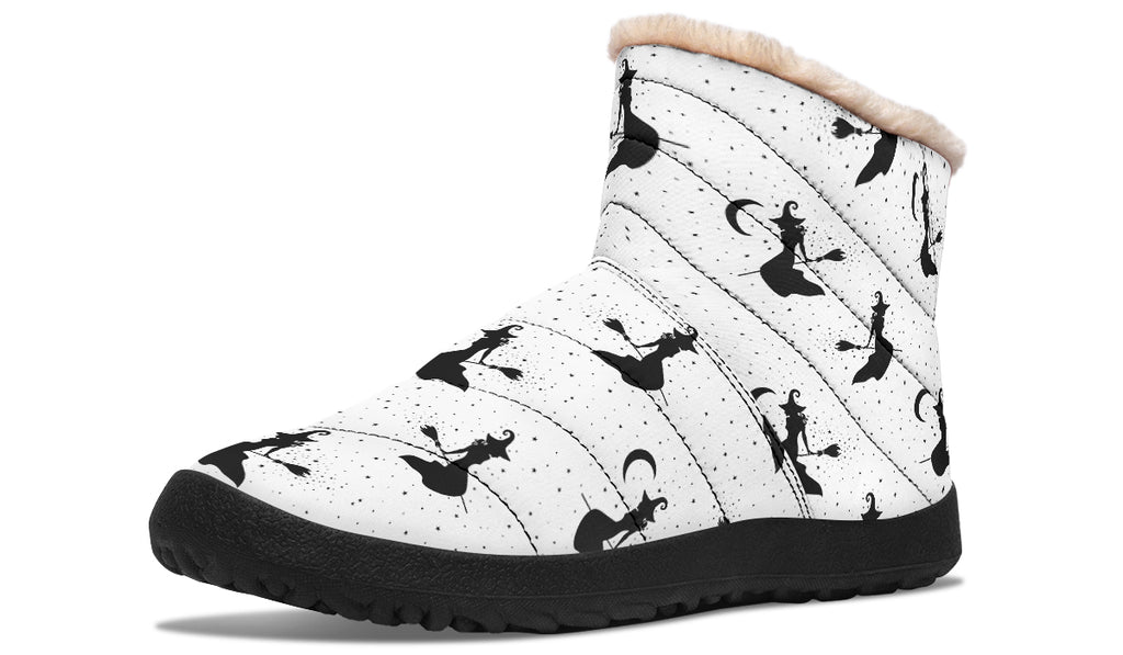 Flying Witches Faux Fur Ankle Boots