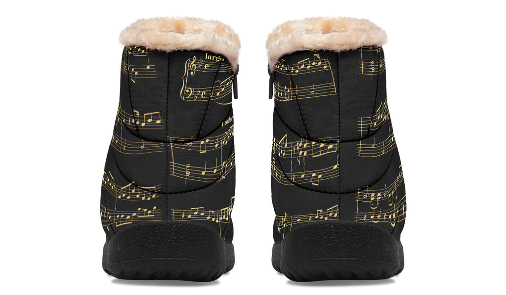 Midnight Melody Faux Fur Ankle Boots