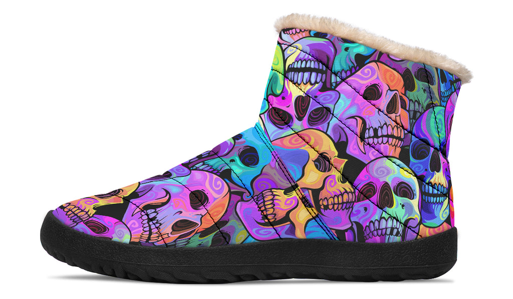 Grave Rave Faux Fur Ankle Boots
